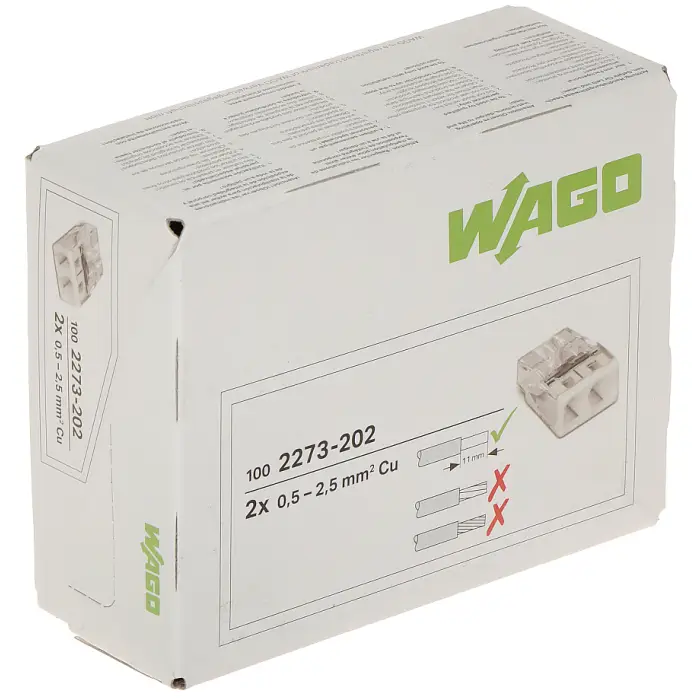 KOSTKA ELEKTRYCZNA WAGO-2273-202*P100